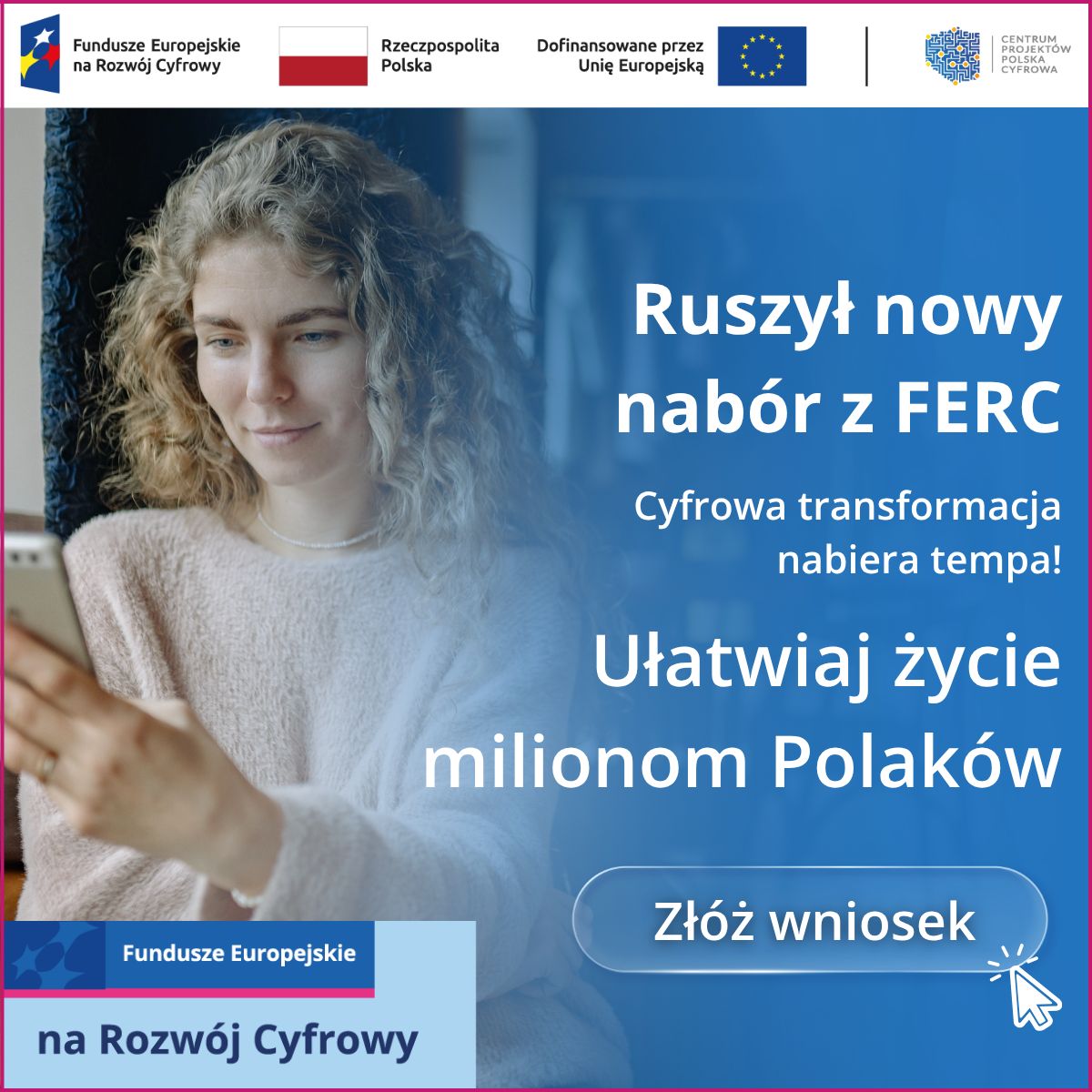 Zaproszenie do składania wniosków w naborze FERC 2.1 — e-usługi